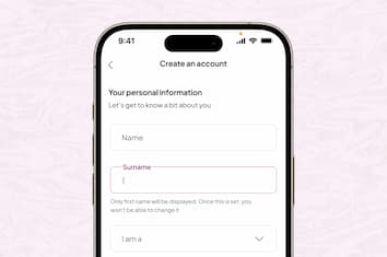 sign up on mobile 